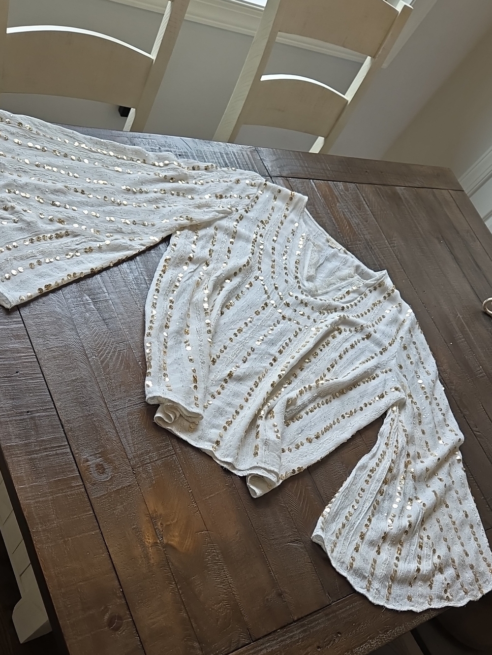 Anthropologie Let Me Be Embellished Top - Picture 8 of 11